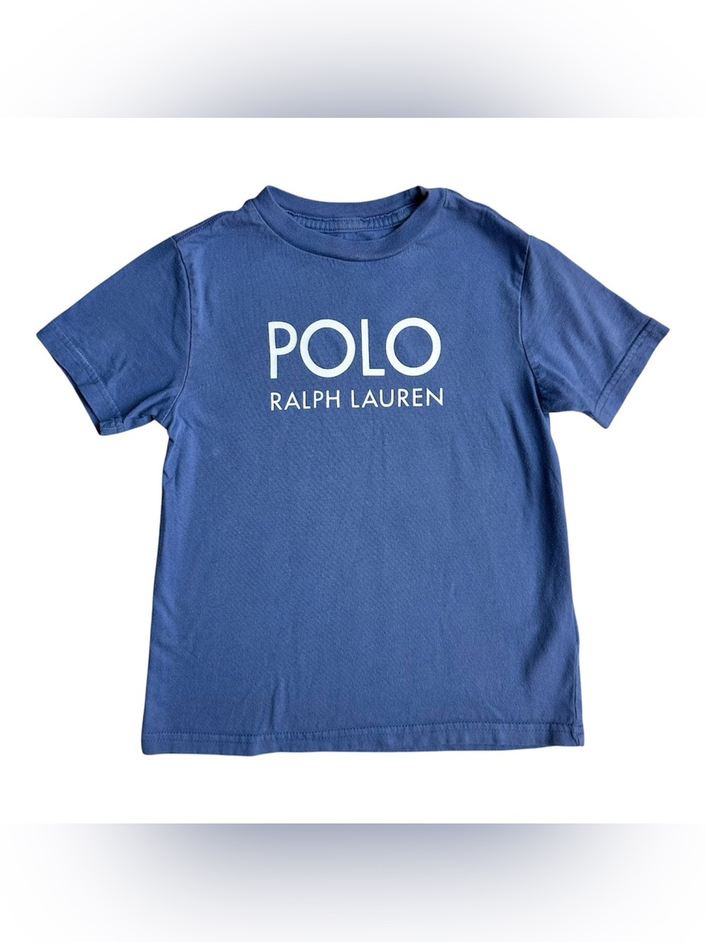 Polo Ralph Lauren Size 5 Boys blue cotton lightweight short sleeve logo shirt